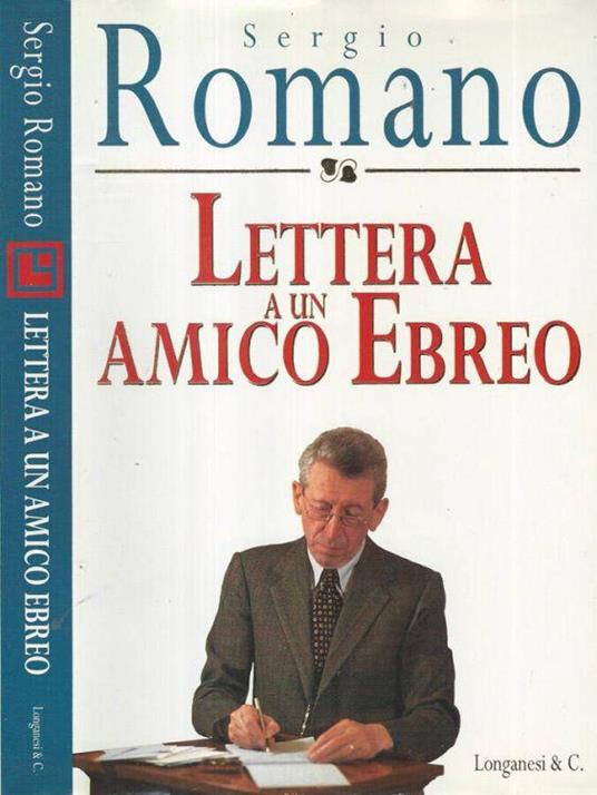 Lettera a un Amico Ebreo - Sergio Romano - copertina