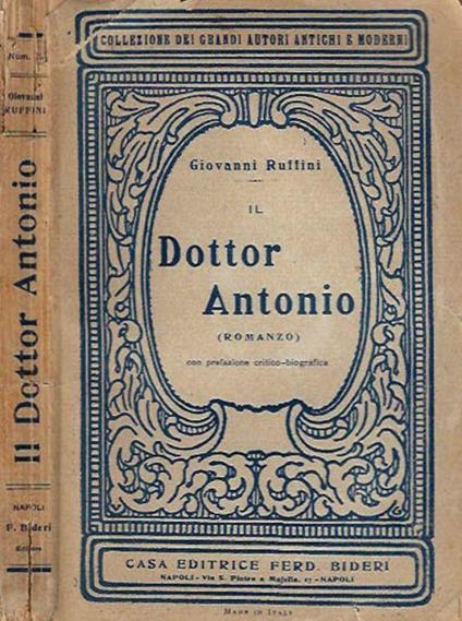 Il Dottor Antonio - Giovanni Ruffini - copertina