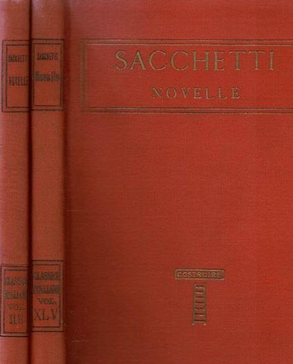 Novelle - Franco Sacchetti - copertina