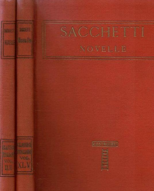 Novelle - Franco Sacchetti - copertina