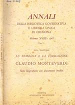 Annali della Biblioteca Governativa e Libreria Civica di Cremona. Volume XVIII: 1967 fascicolo I