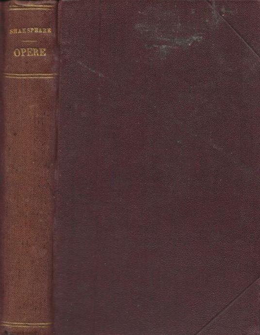 Opere. Vol. IV - William Shakespeare - copertina