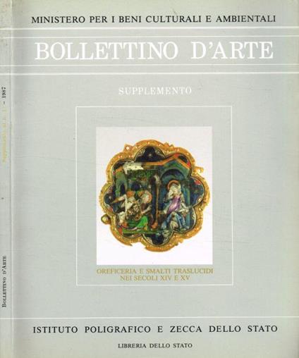 Bollettino d'Arte. Supplemento al n.43, 1987 - Francesco Sisinni - copertina