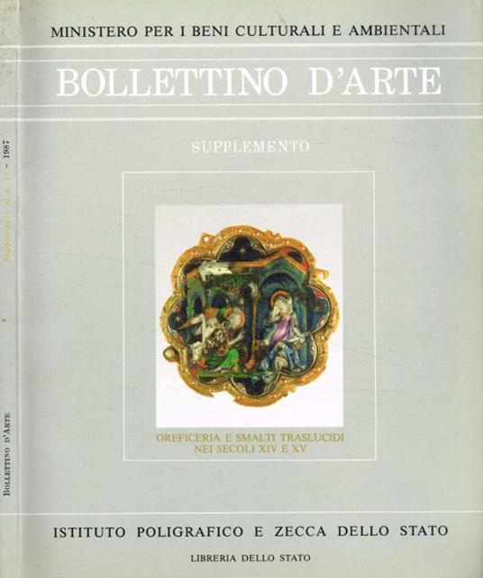 Bollettino d'Arte. Supplemento al n.43, 1987 - Francesco Sisinni - copertina