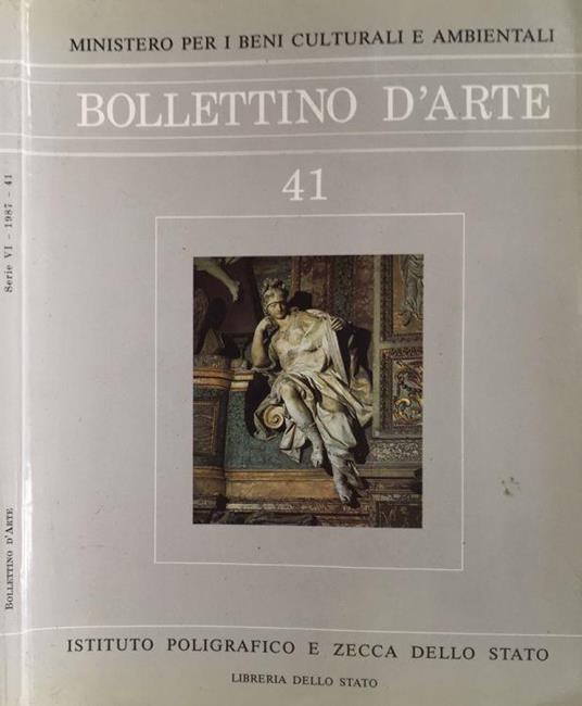 Bollettino d'Arte. Serie VI, n.41, 1987 - Francesco Sisinni - copertina