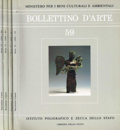 Bollettino d'Arte. Serie VI, n.59, 60, 61, 64, 1990 - Francesco Sisinni - copertina