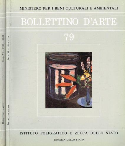 Bollettino d'Arte. Serie VI, n.79, 80/81, 1993 - Francesco Sisinni - copertina