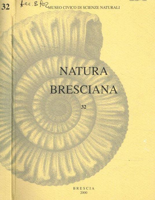 Natura bresciana n.32, 2000 - Massimo Tedeschi - copertina