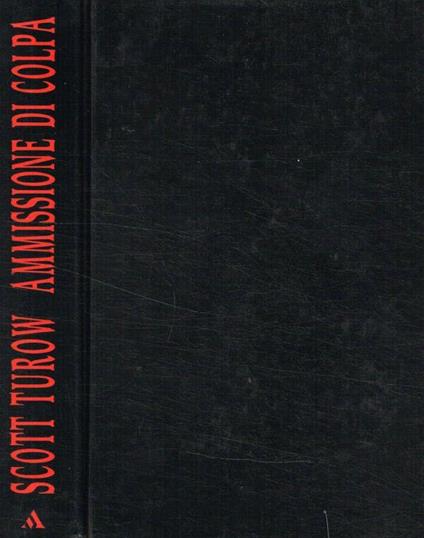 Ammissione di colpa - Scott Turow - copertina
