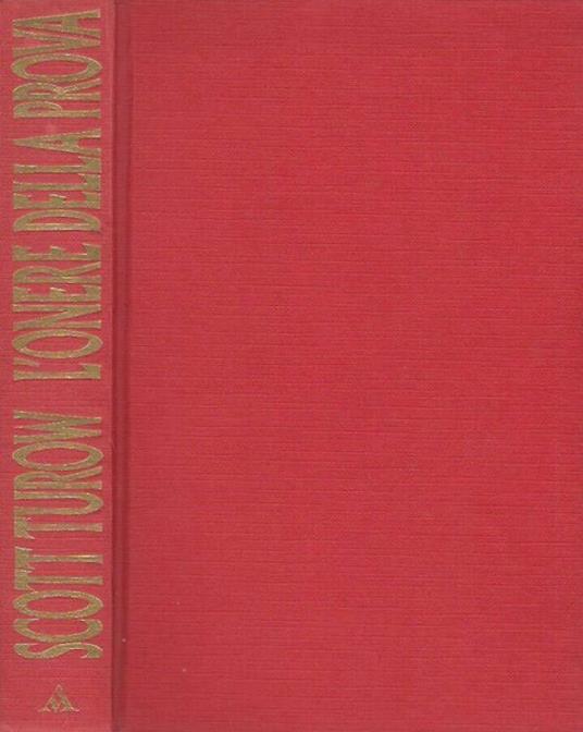 L' onere della prova - Scott Turow - copertina
