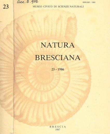 Natura bresciana n.23, 1986 - Ugo Vaglia - copertina