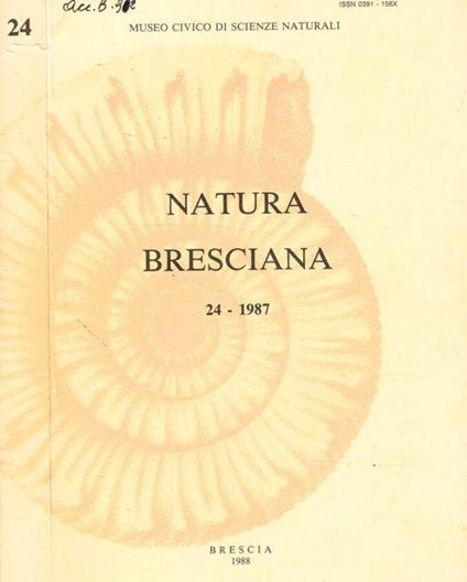 Natura Bresciana n.24, 1987 - Ugo Vaglia - copertina