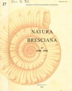 Natura bresciana n.27, 1990-1991