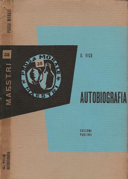 Autobiografia - Giambattista Vico - copertina