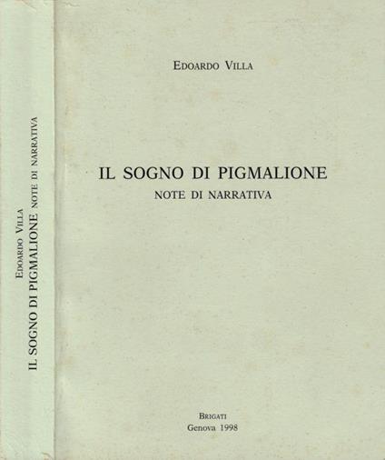 Il sogno di Pigmalione - Edoardo Villa - copertina