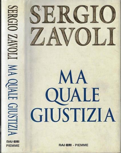 Ma quale giustizia - Sergio Zavoli - copertina