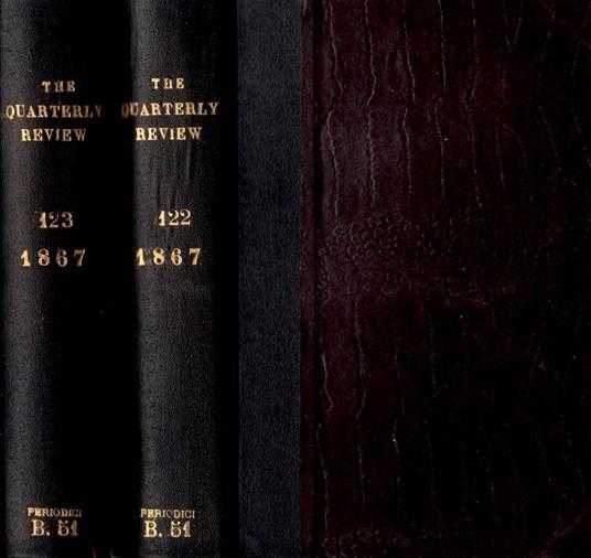 The quarterly review Vol 122-123 january-april, july-october 1867 - copertina