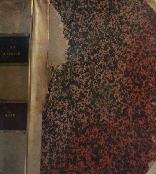 La legge monitore giudiziario ed amministrativo del Regno d'Italia Anno 1871 - copertina