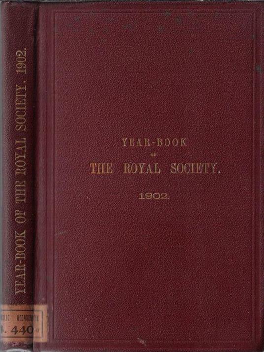 Year-book of the Royal Society of London 1902 - copertina
