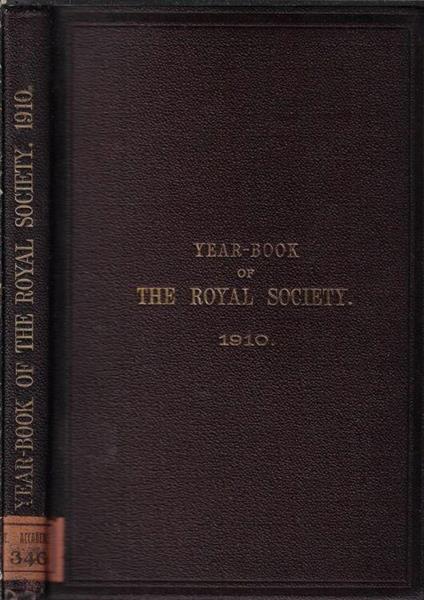Year-book of the Royal Society of London 1910 - copertina