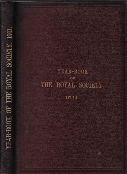 Year-book of the Royal Society of London 1911 - copertina