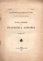 Notizie periodiche di statistica agraria anno 1917 fasc. 3 settembre
