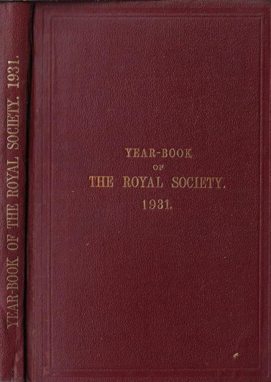 Year-book of the Royal Society of London 1931 - copertina