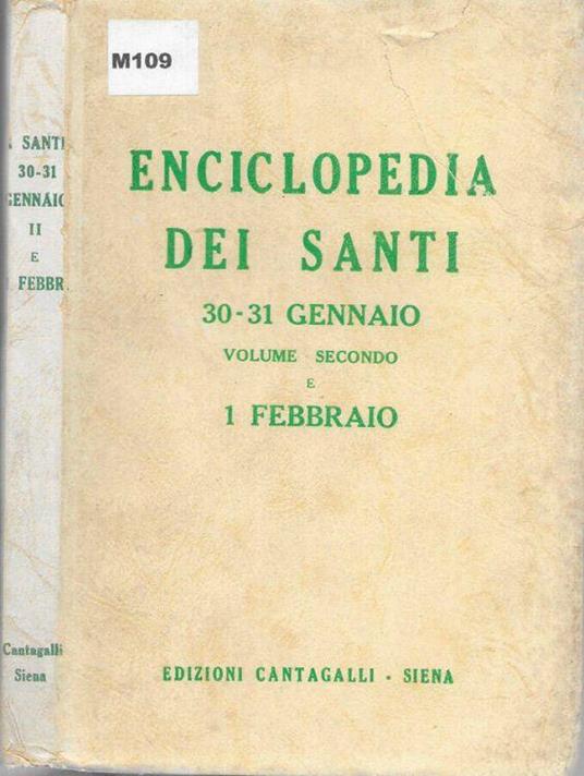 Enciclopedia dei Santi 30-31 gennaio - copertina