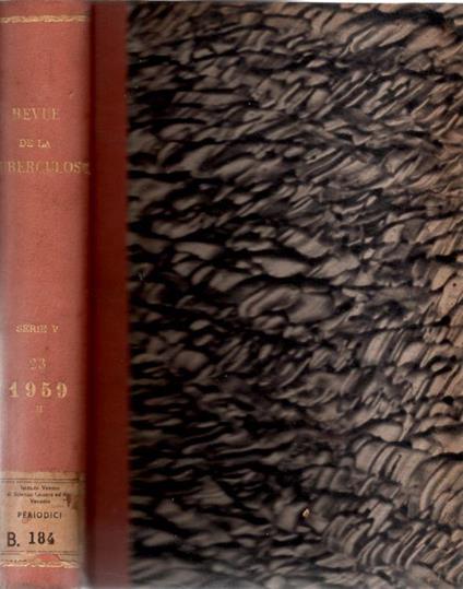 Revue de tuberculose et de pneumologie tome 23 N° 7, 8-9, 10-11, 12 1959 - copertina