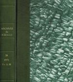 Archives des sciences vol.28, anno 1975. Compte Rendu des Seances Vol.10, anno 1975