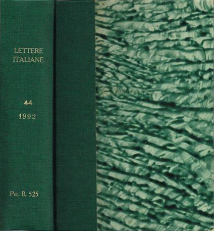 Lettere Italiane - copertina