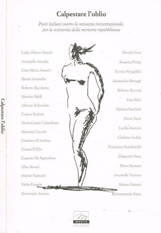 Calpestare l'oblio - copertina