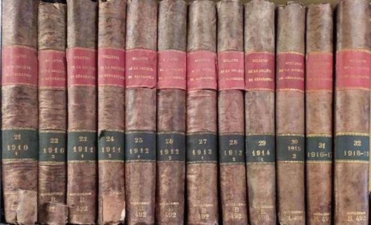 Bulletin de la Societe' de Geographie (1910-1918) - copertina