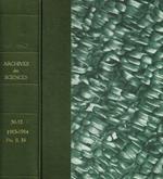 Archives des sciences et Compte Rendu des Seances de la société, vol.36 anno 1983. Vol.37, anno 1984