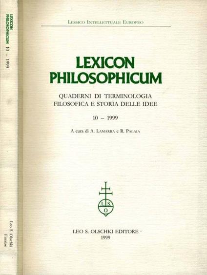 Lexicon Philosophicum - copertina