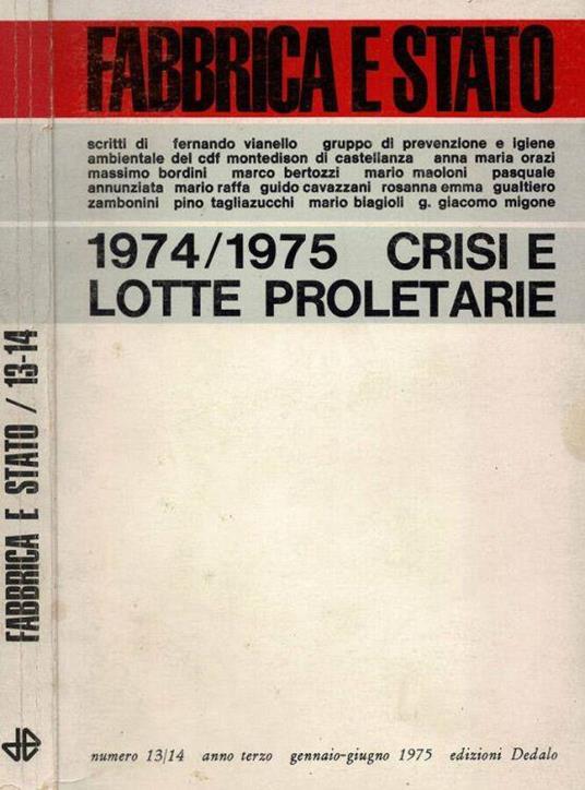 Fabbrica e Stato - 1975 - copertina