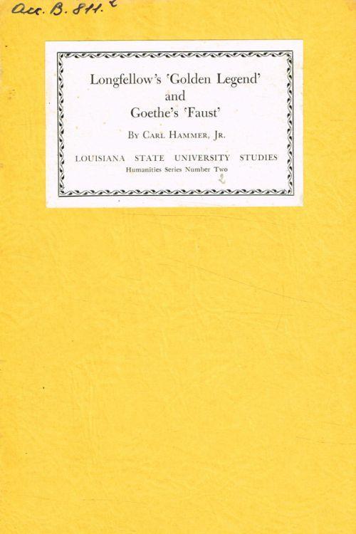 Longfellow's Golden Legend and Goethe's Faust - copertina