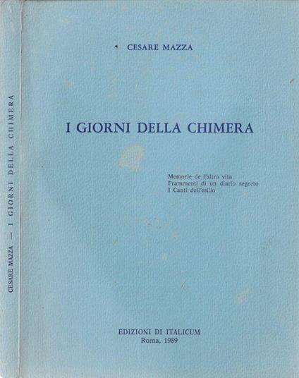 I giorni della Chimera - copertina