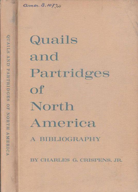 Quails and partridges of North America - copertina