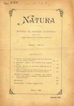 Natura. Rivista di scienze naturali. Vol.L fasc.III, anno 1959