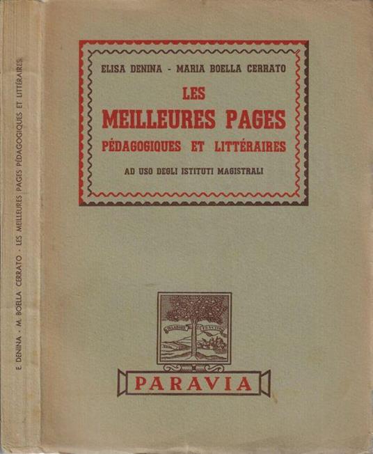 Les meilleures pages pédagogiques et littéraires - copertina