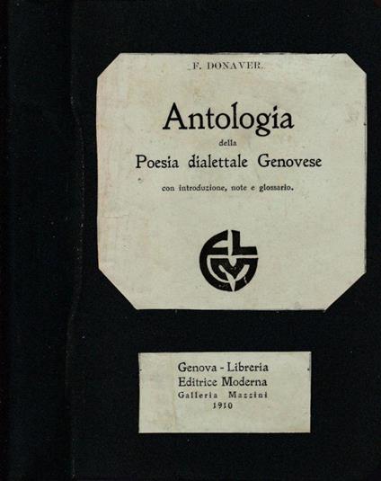 Antologia della poesia dialettale genovese - copertina