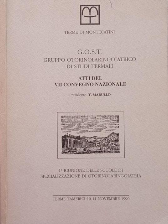 Atti del VII convegno Nazionale - copertina