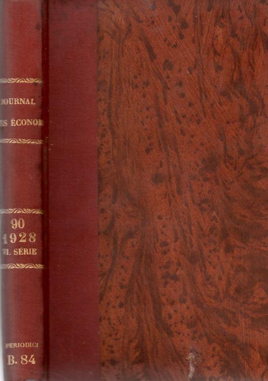 Journal des economistes 87 année 1928 avril-juin - copertina