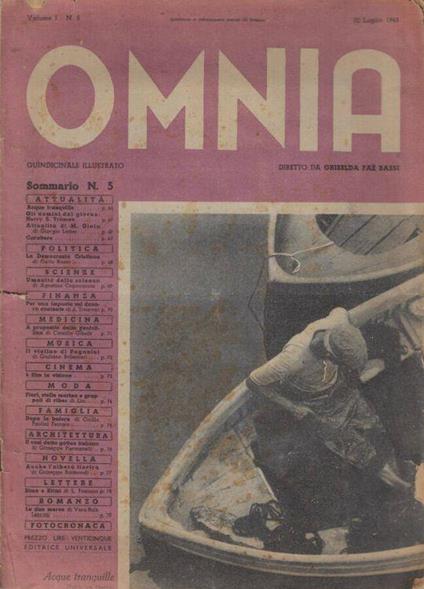 Omnia anno 1945 n. 5 - copertina