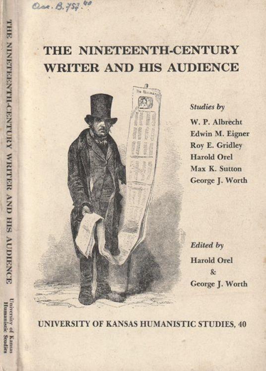 The nineteenth-century writer and his audience - copertina