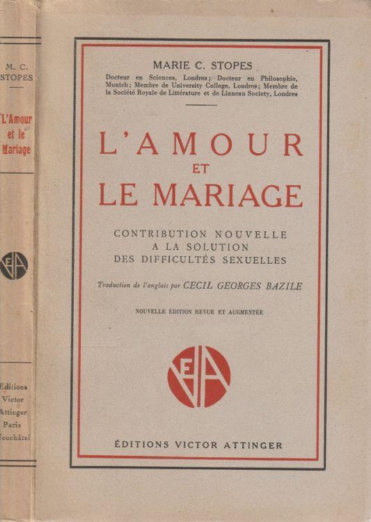 L' amour et le mariage - copertina