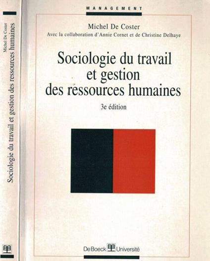 Sociologie du travail et gestion des ressources humaines - copertina