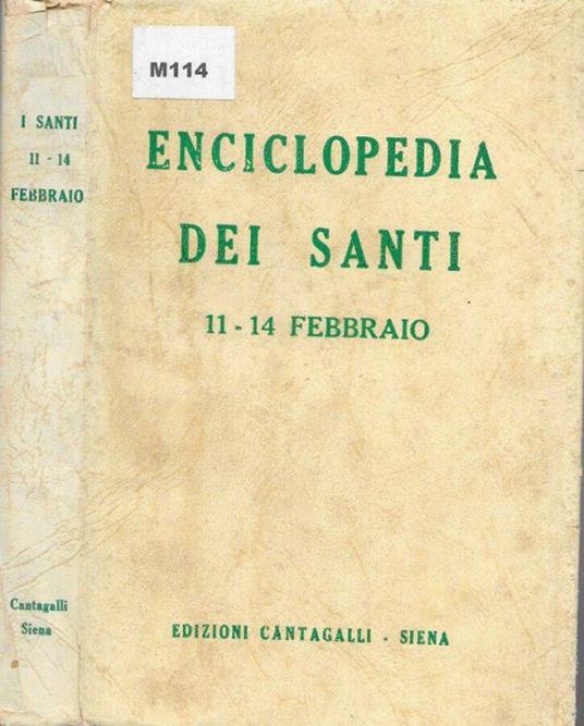 Enciclopedia dei Santi 11-14 febbraio - copertina