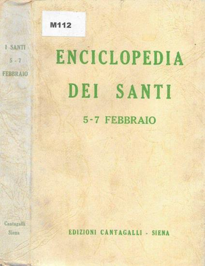 Enciclopedia dei Santi 5-7 febbraio - copertina